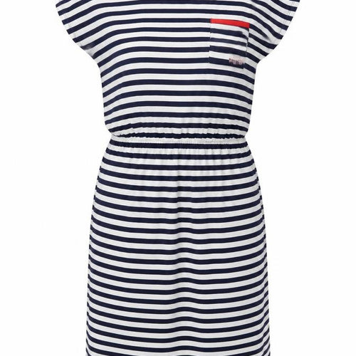 Kelly & Grace Women’s Blue Striped Sleeveless T-Shirt Dress XL Viscose