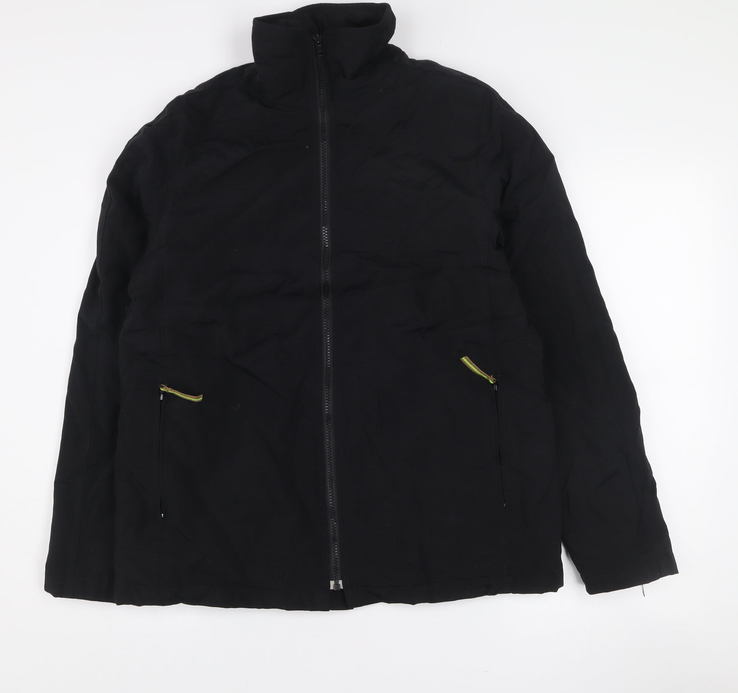 GAP Men’s Black Nylon Full Zip Jacket Size M Stand Collar