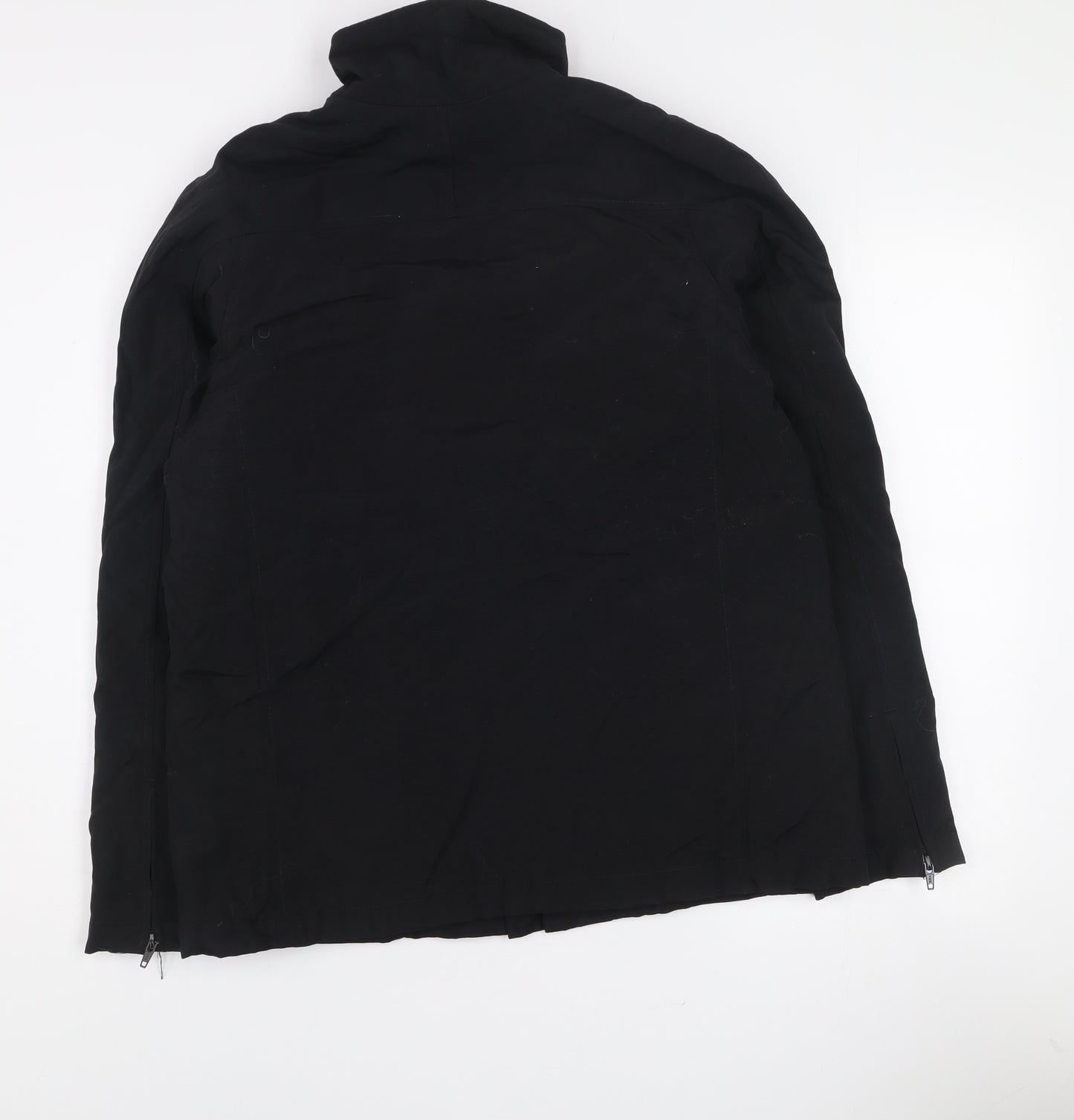 GAP Men’s Black Nylon Full Zip Jacket Size M Stand Collar