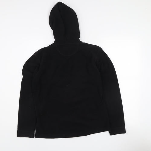Peter Storm Womens Black Fleece Hooded Full Zip Jacket Size 14