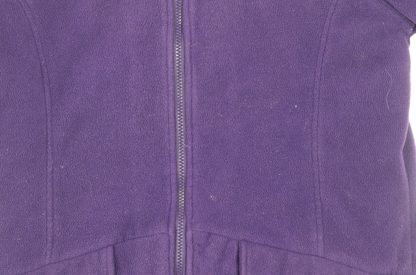 Cotton Traders Womens Purple Fleece Hooded Zip Jacket Size 10