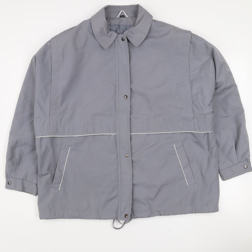 Tehomac Men’s Grey L Mid-Length Casual Polyester Jacket