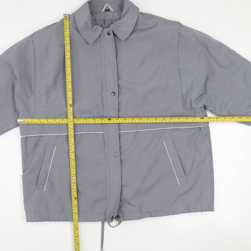 Tehomac Men’s Grey L Mid-Length Casual Polyester Jacket