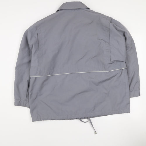 Tehomac Men’s Grey L Mid-Length Casual Polyester Jacket
