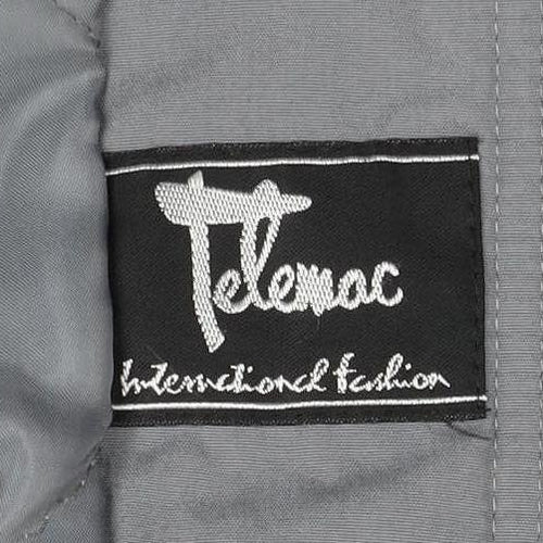 Tehomac Men’s Grey L Mid-Length Casual Polyester Jacket