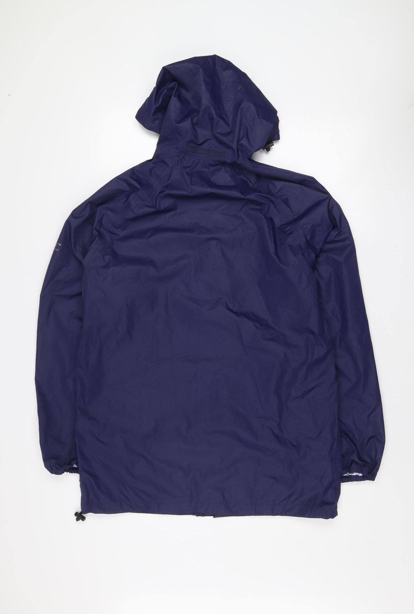 Rydale Women Blue Waterproof Pack & Go Hooded Rain Jacket Size S