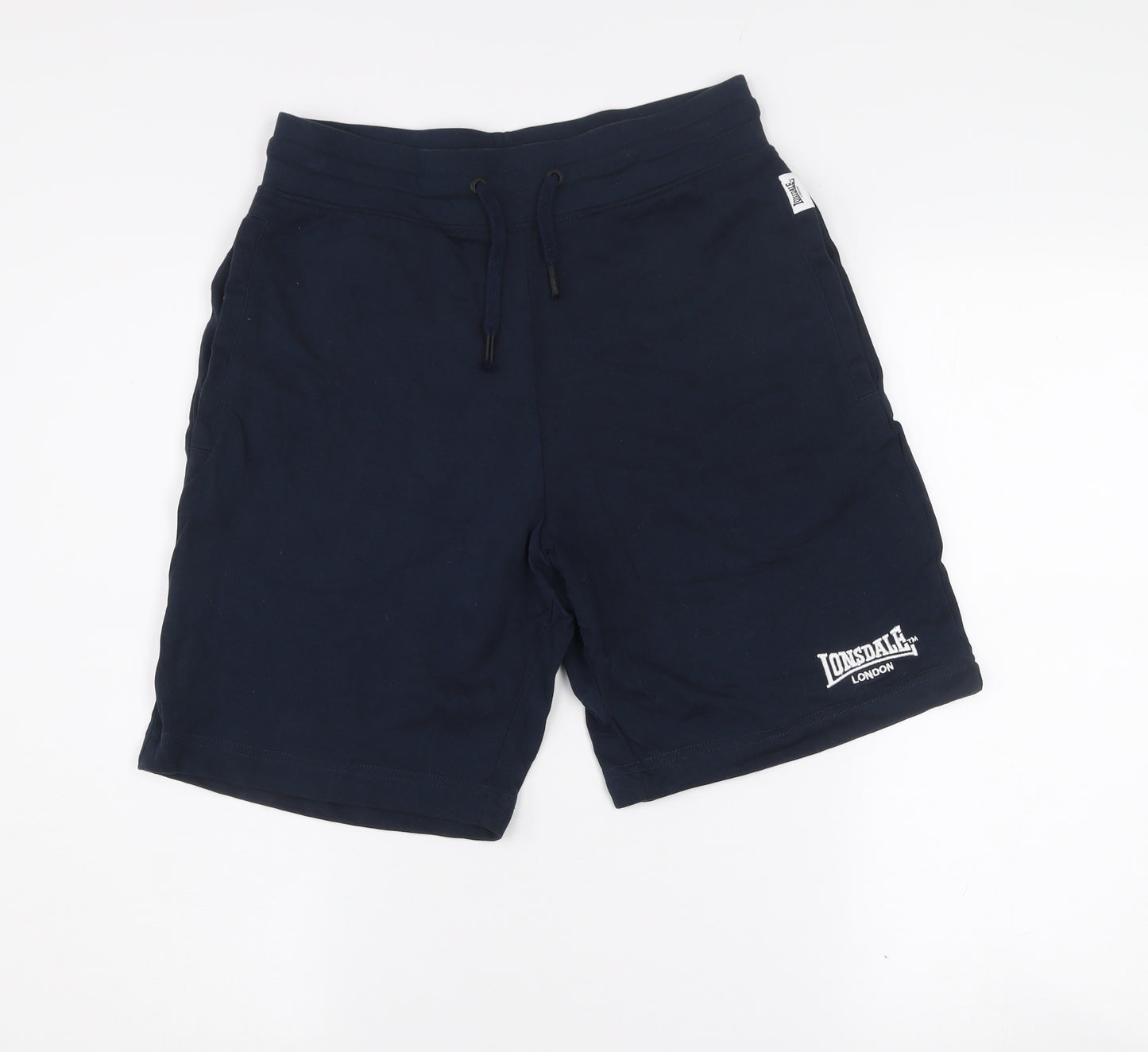 Lonsdale Men’s Blue Athletic Jersey Shorts S – Drawstring Waist Gymwear