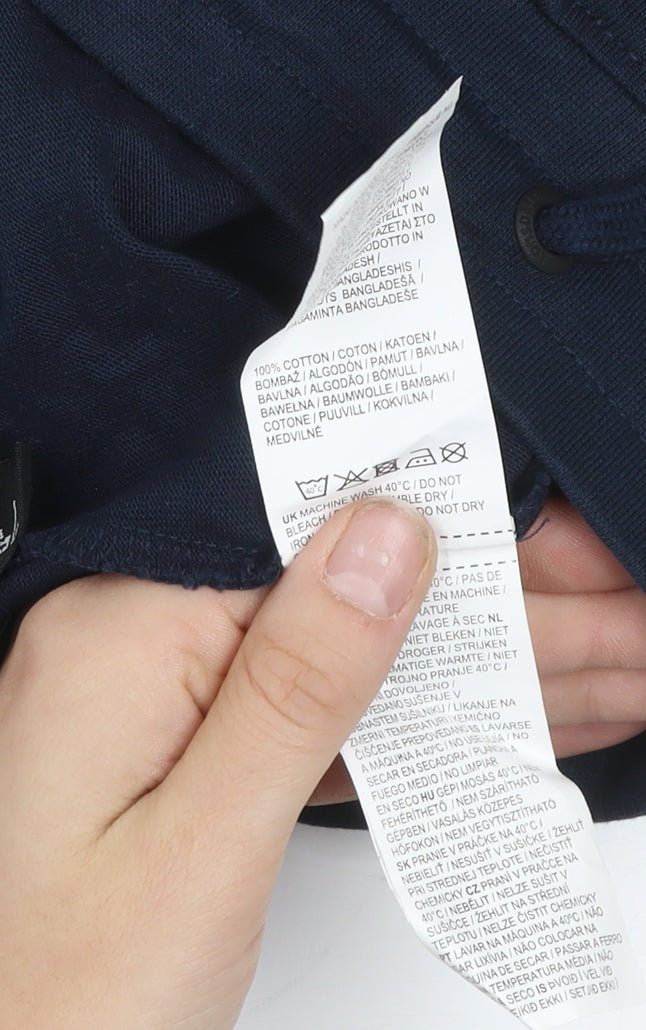 Lonsdale Men’s Blue Athletic Jersey Shorts S – Drawstring Waist Gymwear