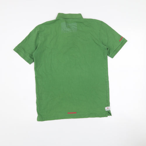 Heineken Men's Green Short Sleeve Polo Shirt Size S Cotton Blend