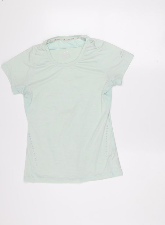 Pro Touch Women Green Size 12 Athletic Short Sleeve Running Top