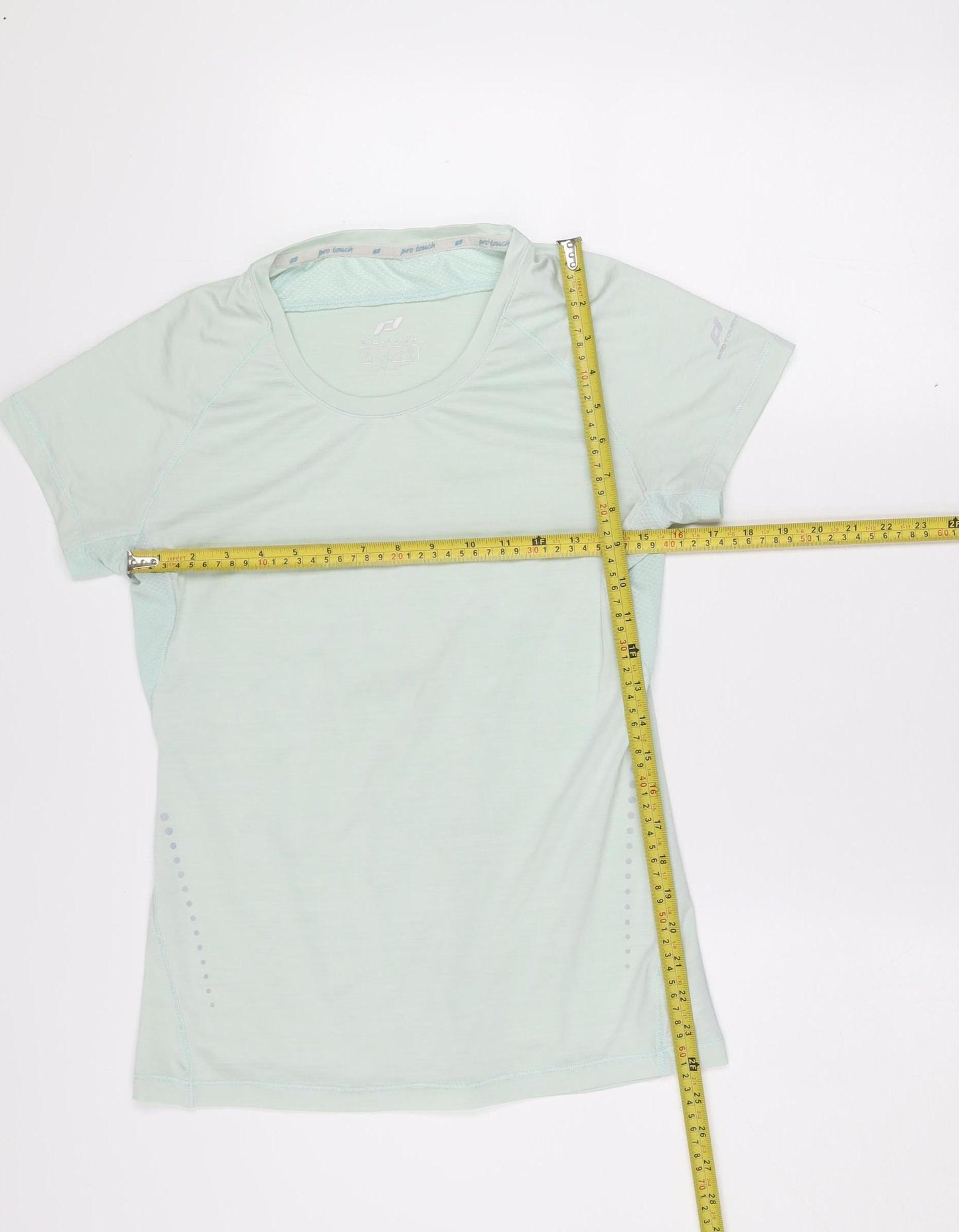 Pro Touch Women Green Size 12 Athletic Short Sleeve Running Top