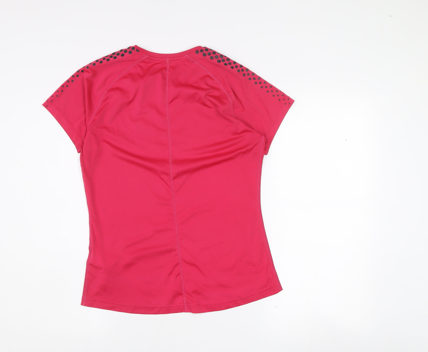 Asics Womens Pink Short Sleeve Running T-Shirt Size M Slim Fit