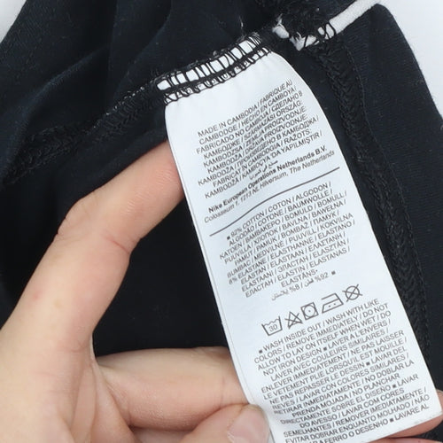 Nike Women's Black Cropped Tank Top S Athletic Fit