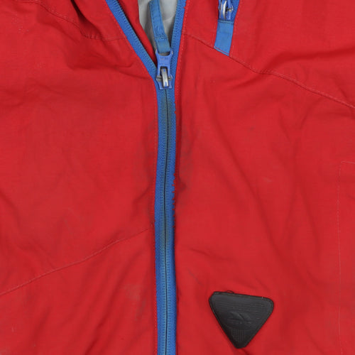 Trespass Boys Red Waterproof Hooded Parka Jacket 3-4 Years