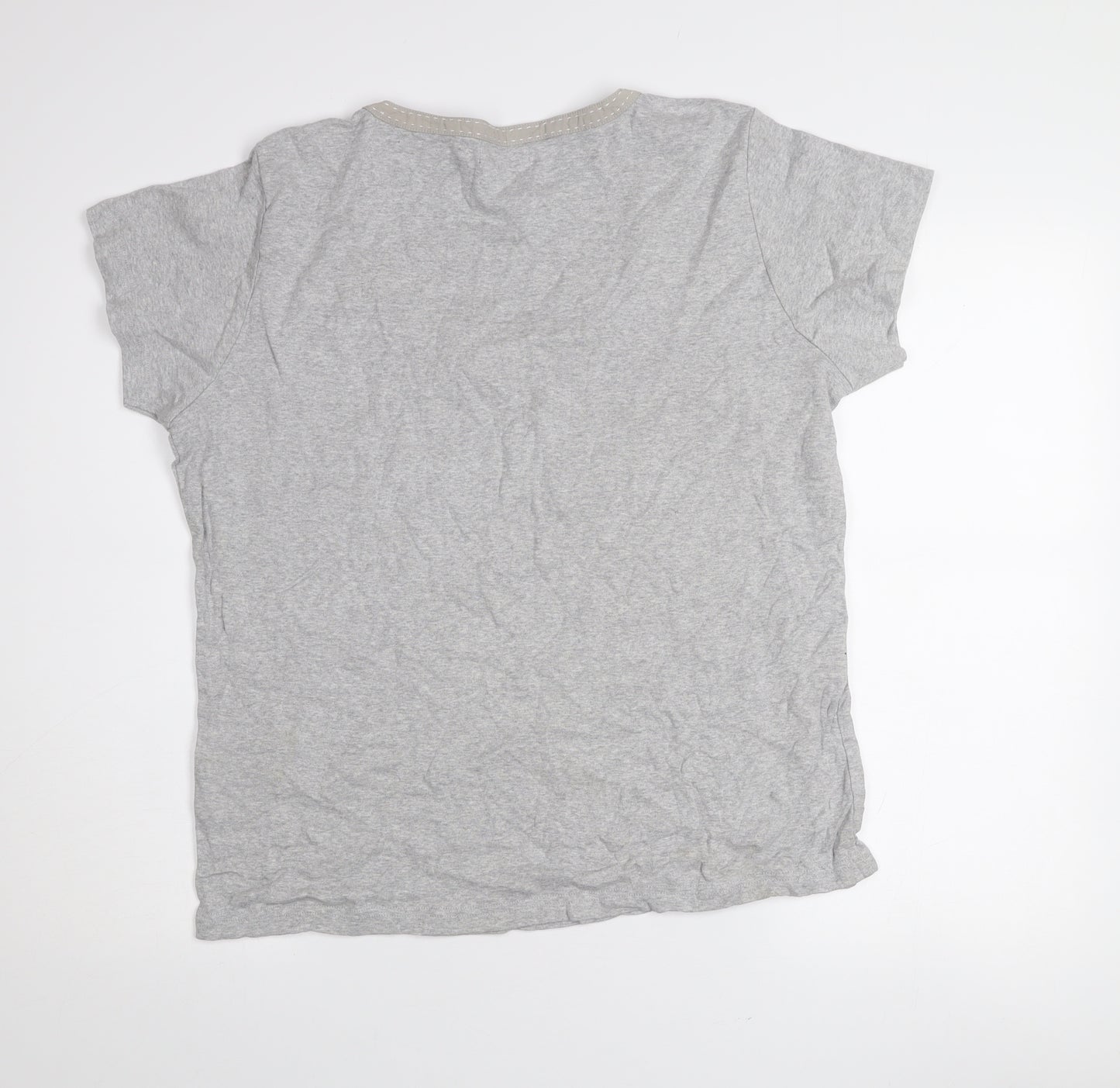 Maine New England Women’s Grey Size 18 Cotton Scoop Neck T-Shirt
