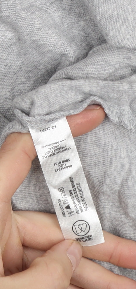 Maine New England Women’s Grey Size 18 Cotton Scoop Neck T-Shirt