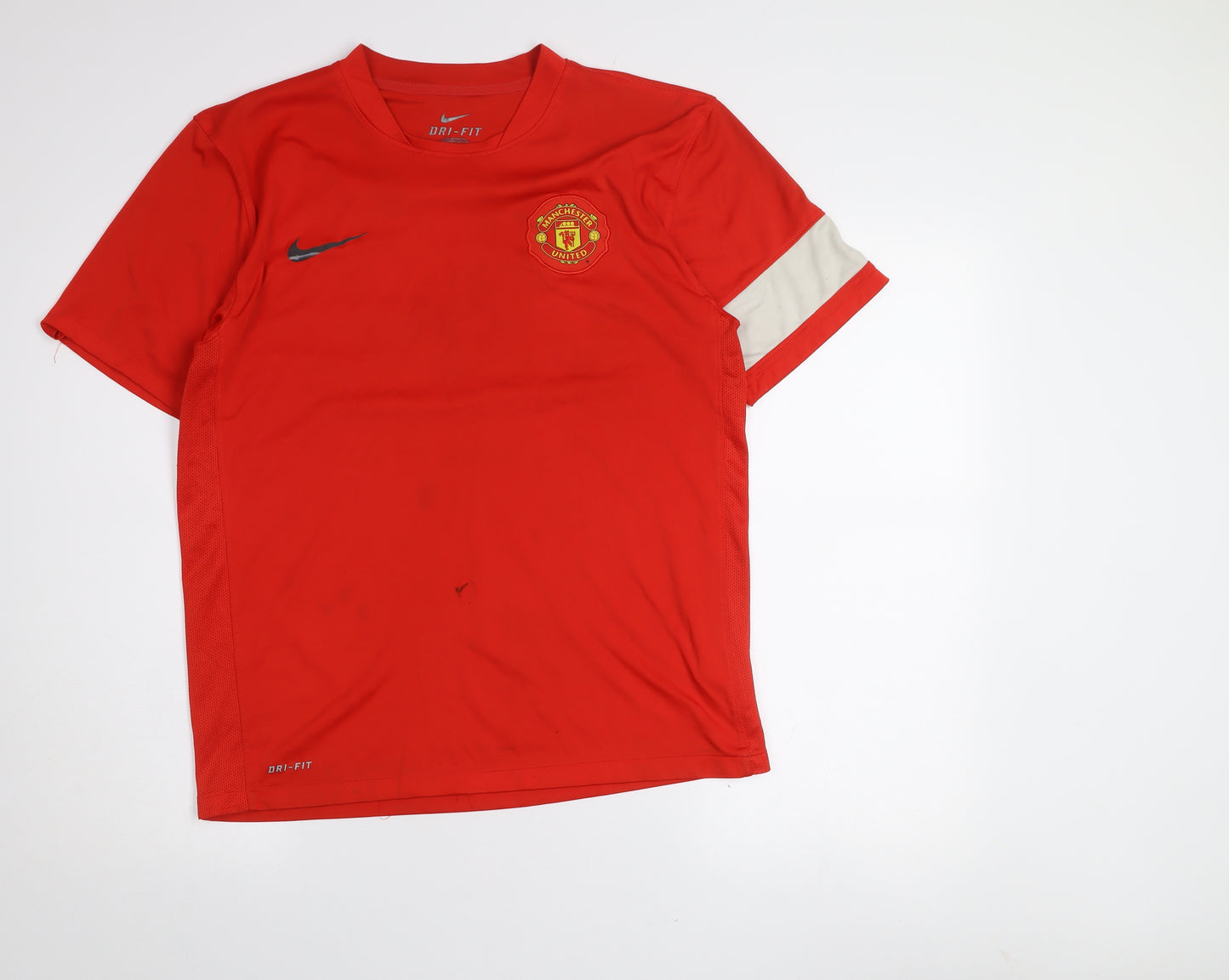 Nike Men’s Red Manchester United Dri-FIT Short Sleeve Athletic Jersey T-Shirt M