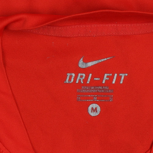 Nike Men’s Red Manchester United Dri-FIT Short Sleeve Athletic Jersey T-Shirt M
