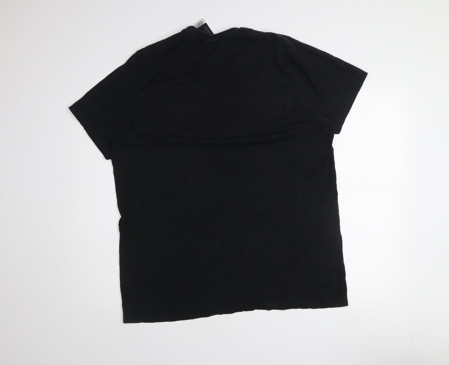 Adidas Men's Black Logo Graphic T-Shirt Size L Cotton
