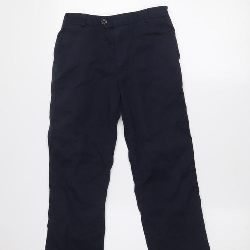 Eighteen 80 Girls Navy Blue Chino Trousers Age 11/12 Adjustable Waist