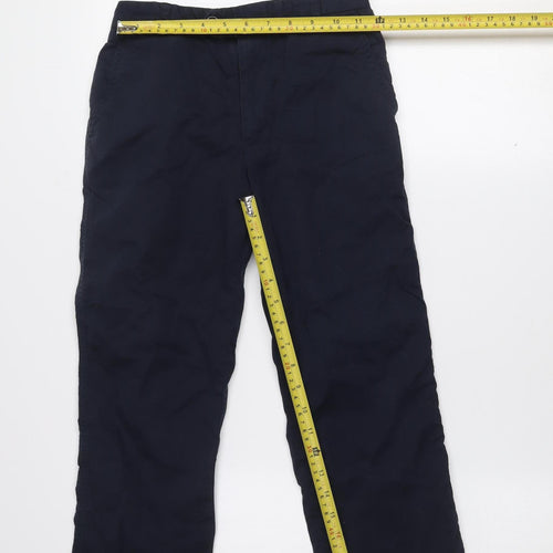 Eighteen 80 Girls Navy Blue Chino Trousers Age 11/12 Adjustable Waist