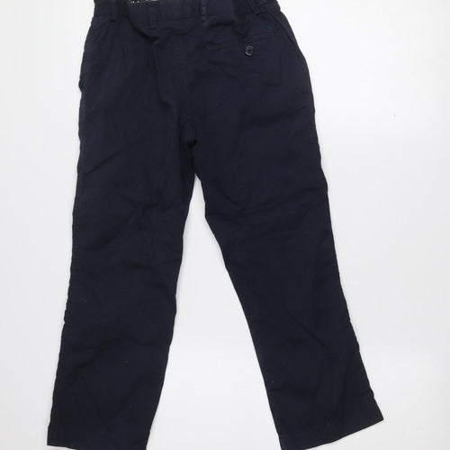Eighteen 80 Girls Navy Blue Chino Trousers Age 11/12 Adjustable Waist