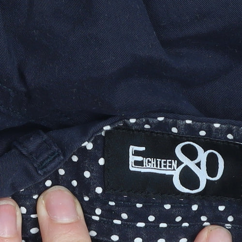 Eighteen 80 Girls Navy Blue Chino Trousers Age 11/12 Adjustable Waist