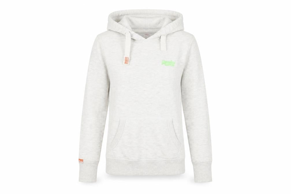 Superdry Women’s Grey Pullover Hoodie XS Vintage Orange Label