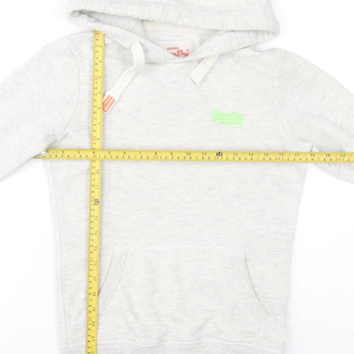 Superdry Women’s Grey Pullover Hoodie XS Vintage Orange Label