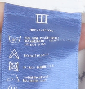 Tresanti Celeste Men's White Printed Slim Fit Formal Dress Shirt 18/45