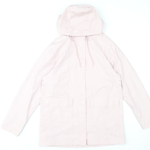 Marks and Spencer Women’s Pink Hooded Waterproof Rain Coat Size 10