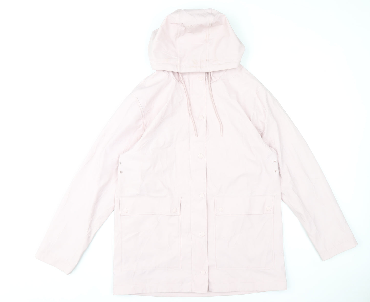 Marks and Spencer Women’s Pink Hooded Waterproof Rain Coat Size 10