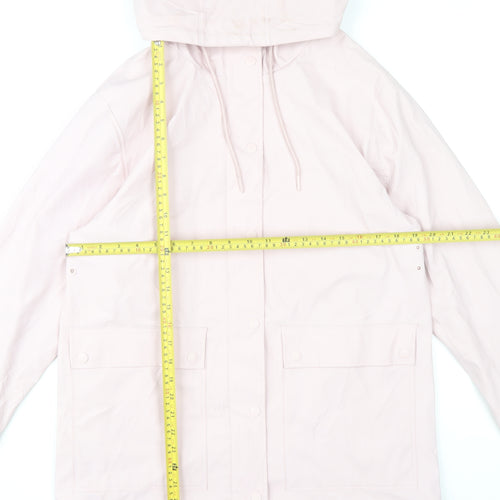 Marks and Spencer Women’s Pink Hooded Waterproof Rain Coat Size 10