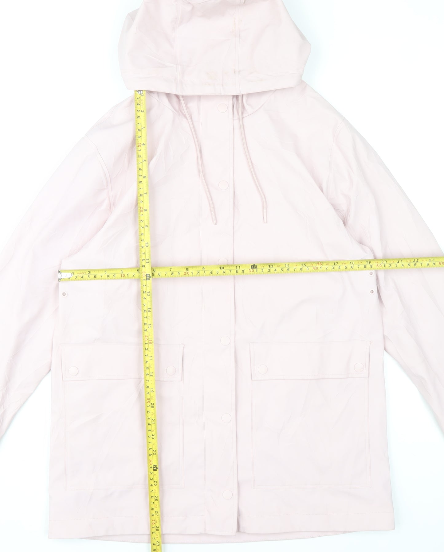Marks and Spencer Women’s Pink Hooded Waterproof Rain Coat Size 10