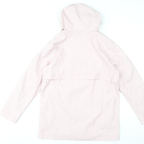 Marks and Spencer Women’s Pink Hooded Waterproof Rain Coat Size 10