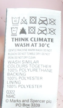 Marks and Spencer Women’s Pink Hooded Waterproof Rain Coat Size 10