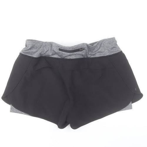 MPG Women's Black & Grey Running Athletic Shorts Size 14