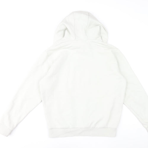 Ellesse Womens White UK 10 Pullover Hoodie Cotton Blend Casual