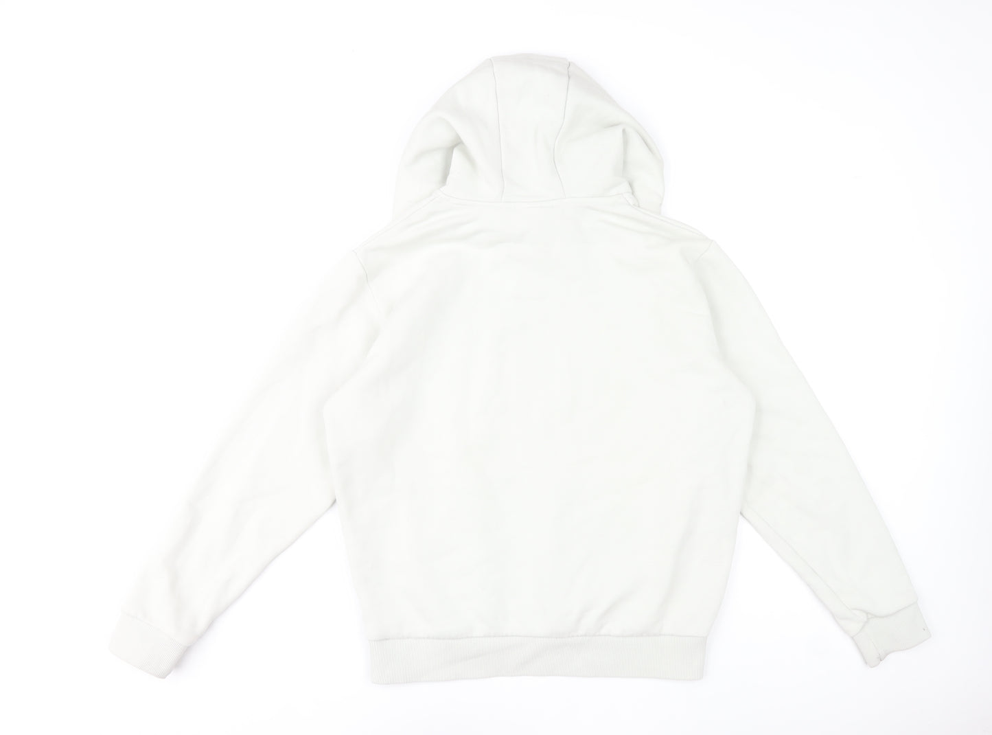 Ellesse Womens White UK 10 Pullover Hoodie Cotton Blend Casual