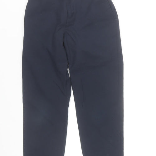 Dunnes Stores Boys Blue School Uniform Trousers 7-8 Years Adjustable Waist