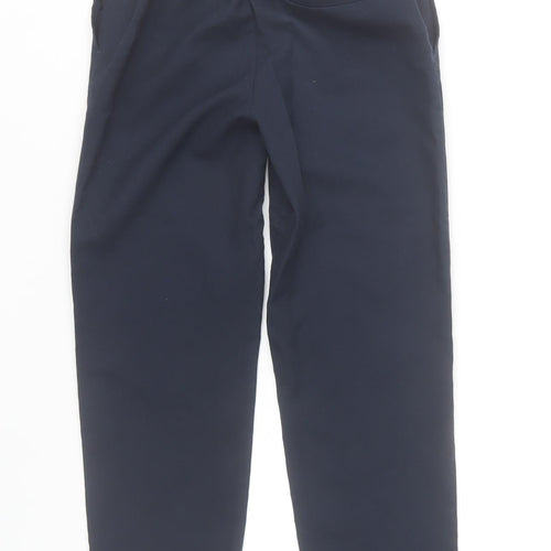 Dunnes Stores Boys Blue School Uniform Trousers 7-8 Years Adjustable Waist
