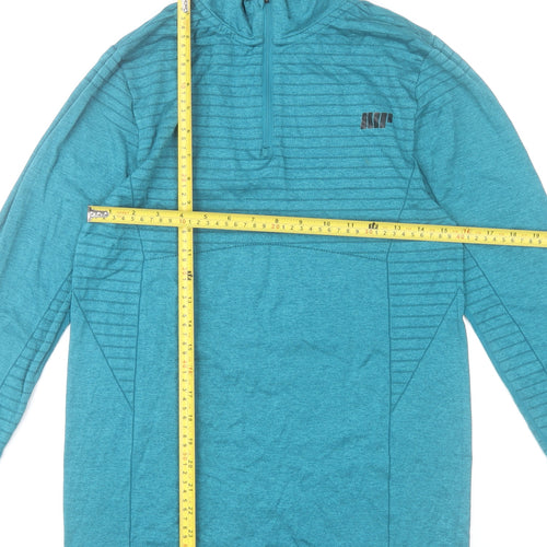 MyProtein Men Blue 1/4 Zip Long Sleeve Training Top Size M