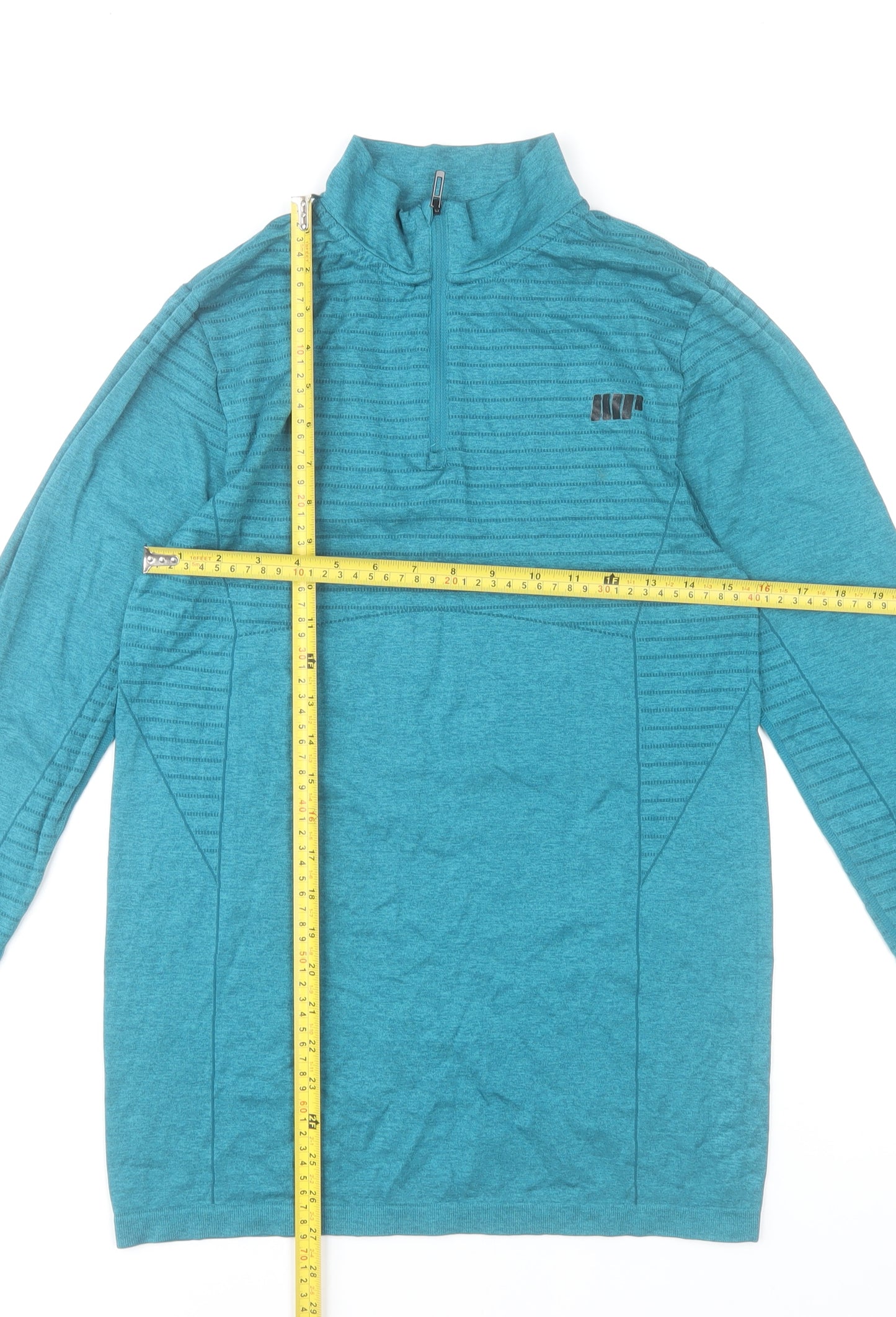 MyProtein Men Blue 1/4 Zip Long Sleeve Training Top Size M