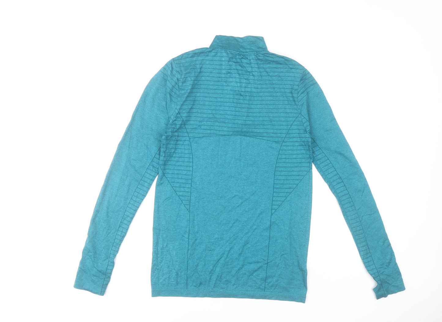 MyProtein Men Blue 1/4 Zip Long Sleeve Training Top Size M