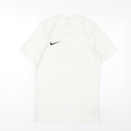 Nike Men's White Dri-Fit Athletic T-Shirt Size S Moisture Wicking