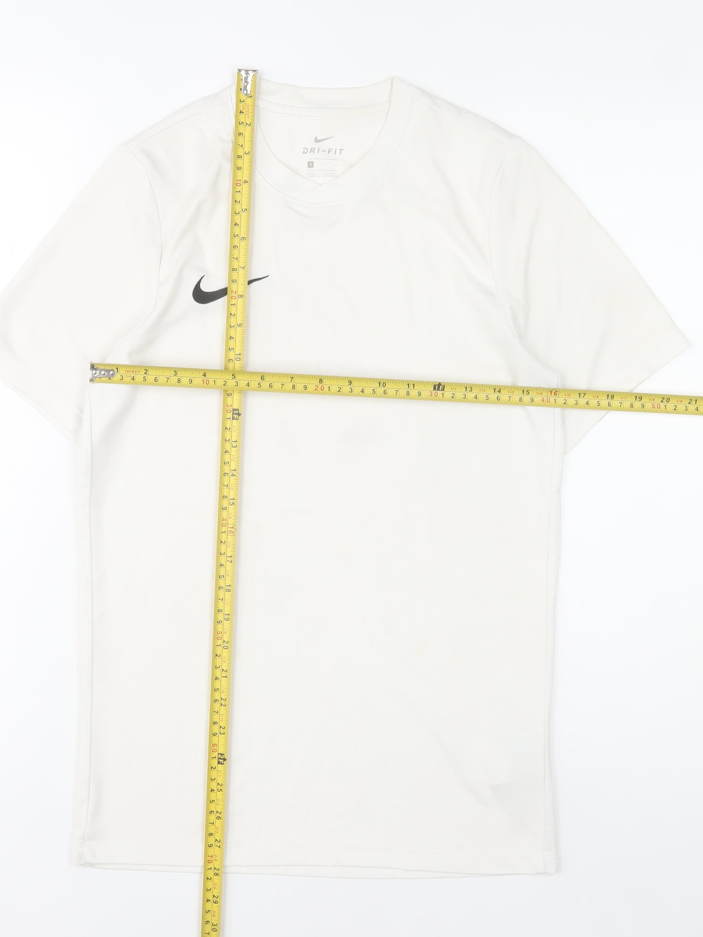 Nike Men's White Dri-Fit Athletic T-Shirt Size S Moisture Wicking