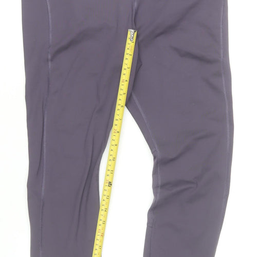 Nike Women's Purple Dri-FIT Leggings Size S Breathable Stretch Running Trousers