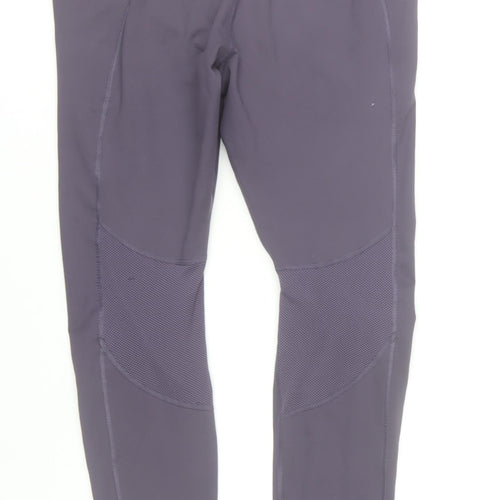 Nike Women's Purple Dri-FIT Leggings Size S Breathable Stretch Running Trousers