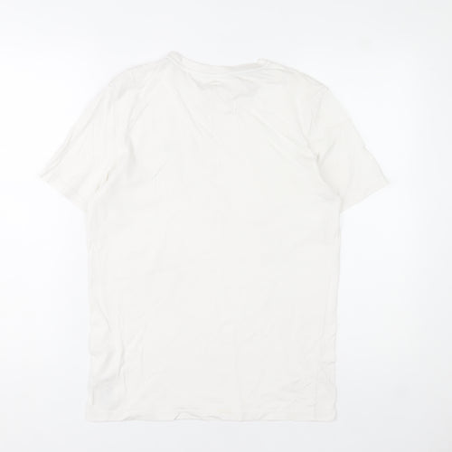 Tommy Hilfiger Boys White Cotton Crew Neck Logo T-Shirt 14-16 Years