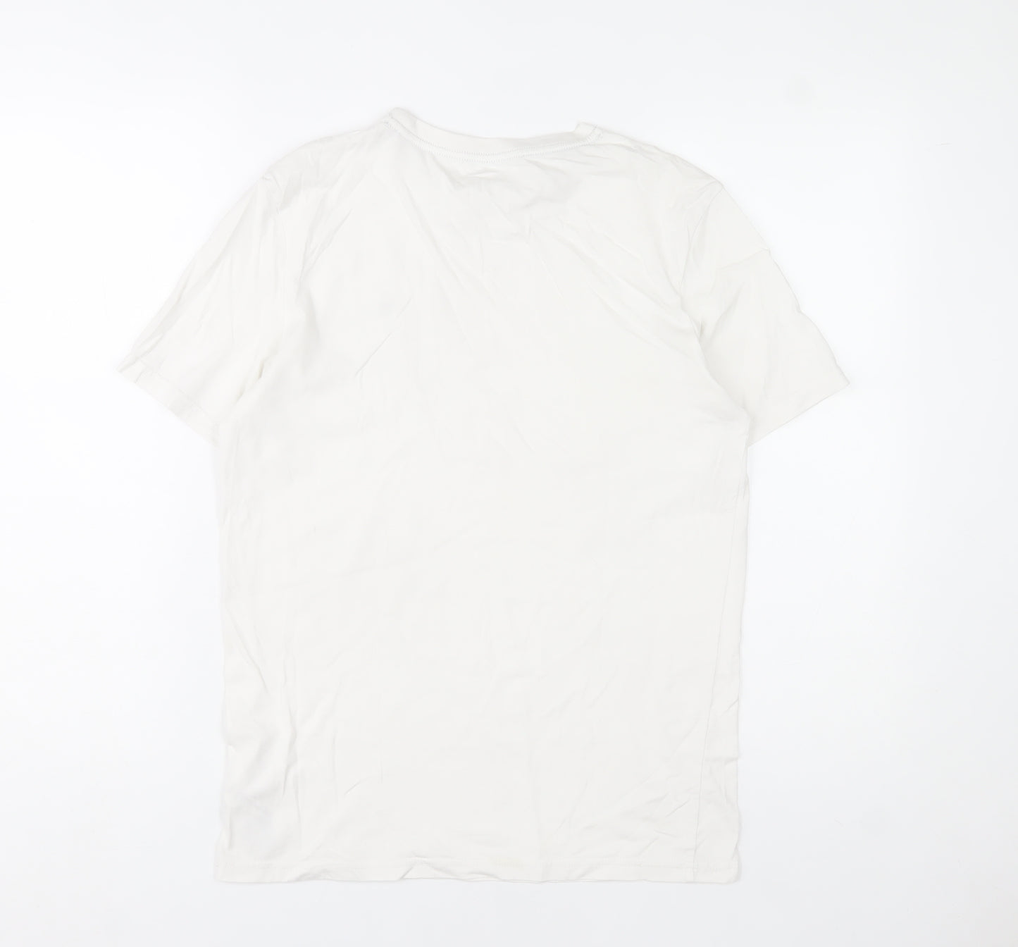 Tommy Hilfiger Boys White Cotton Crew Neck Logo T-Shirt 14-16 Years